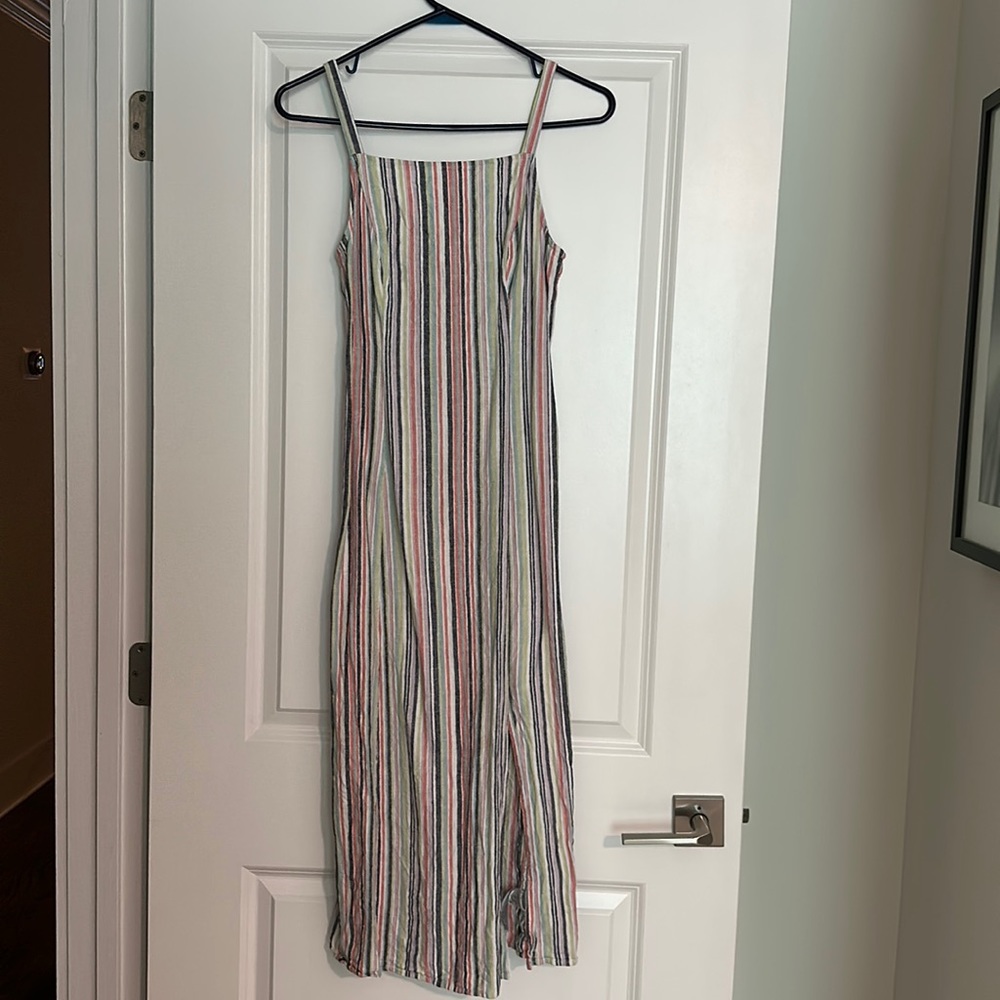 Old Navy Women’s Midi Dress - multicolored Linen, Size S